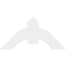 Ekena Millwork Archdale Architectural Grade PVC Gable Bracket, 36"W x 18"H x 2"D x 6"F, 12/12 Pitch GBP036X18X0206ARC00 - alternate 3